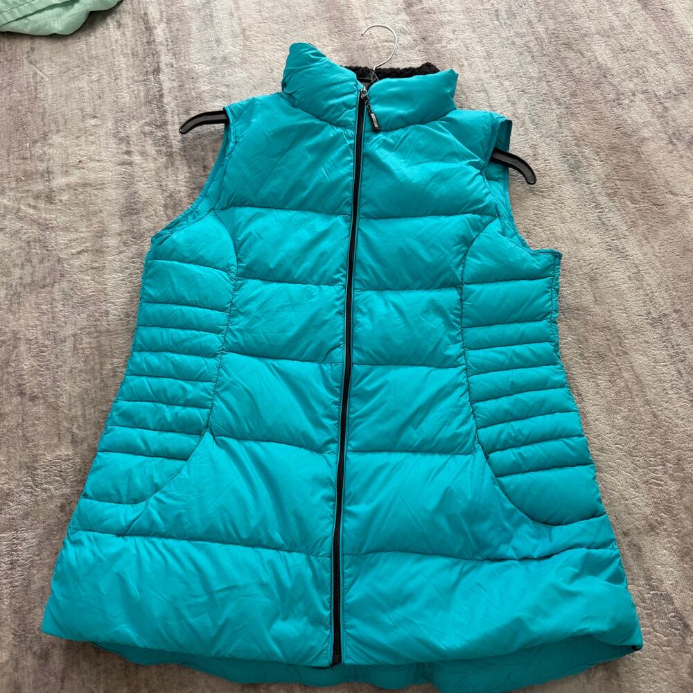 Calvin Klein aqua zip up puffer vest tennis activewear - Picture 4 of 12